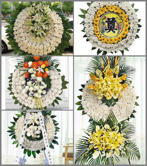 山西运城盐湖区北相镇西张贺村花圈速递